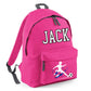 Personalised Football Player Kids Backpack with Custom Name - Large Size