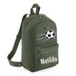 Personalised Football Kids Backpack with Custom Name - Small Size