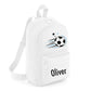 Personalised Football Kids Backpack with Custom Name - Small Size