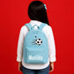 Personalised Football Kids Backpack with Custom Name - Small Size