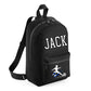 Personalised Football Player Kids Backpack with Custom Name - Small Size