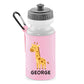 Cute Bear Design Kids Water Bottle with Custom Name