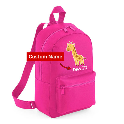 Cute Bear Design Kids Backpack with Custom Name - Small Size