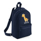 Cute Bear Design Kids Backpack with Custom Name - Small Size