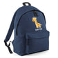 Cute Bear Design Kids Backpack with Custom Name Personalised Backpack - Large Size