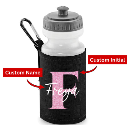 Personalised Kids Water Bottle with Custom Initial & Name