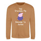 Custom Grandpa Pig Belongs Father Day Printed Unisex Sweatshirt