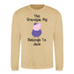 Custom Grandpa Pig Belongs Father Day Printed Unisex Sweatshirt