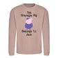 Custom Grandpa Pig Belongs Father Day Printed Unisex Sweatshirt