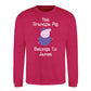 Custom Grandpa Pig Belongs Father Day Printed Unisex Sweatshirt