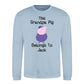 Custom Grandpa Pig Belongs Father Day Printed Unisex Sweatshirt
