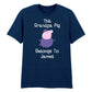 Custom Grandpa Pig Father's Day T-Shirt