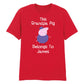 Custom Grandpa Pig Father's Day T-Shirt