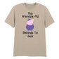 Custom Grandpa Pig Father's Day T-Shirt