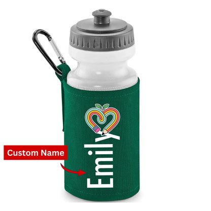 Cute Elephant Kids Water Bottle with Custom Name