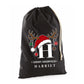 Custom Initial And Name Reindeer Antler Christmas Santa Sack