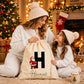 Custom Initial & Name Santa Claus Canvas Christmas Santa Sack