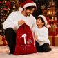 Custom Initial Name Santa Hat Christmas Santa Sack
