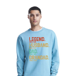 Custom Life Milestones Since Father Day Printed Unisex Sweatshirt
