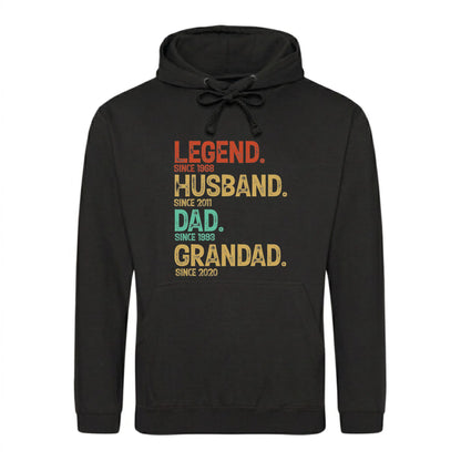 Custom Life Milestones Since Father’s Day Printed Unisex Hoodie