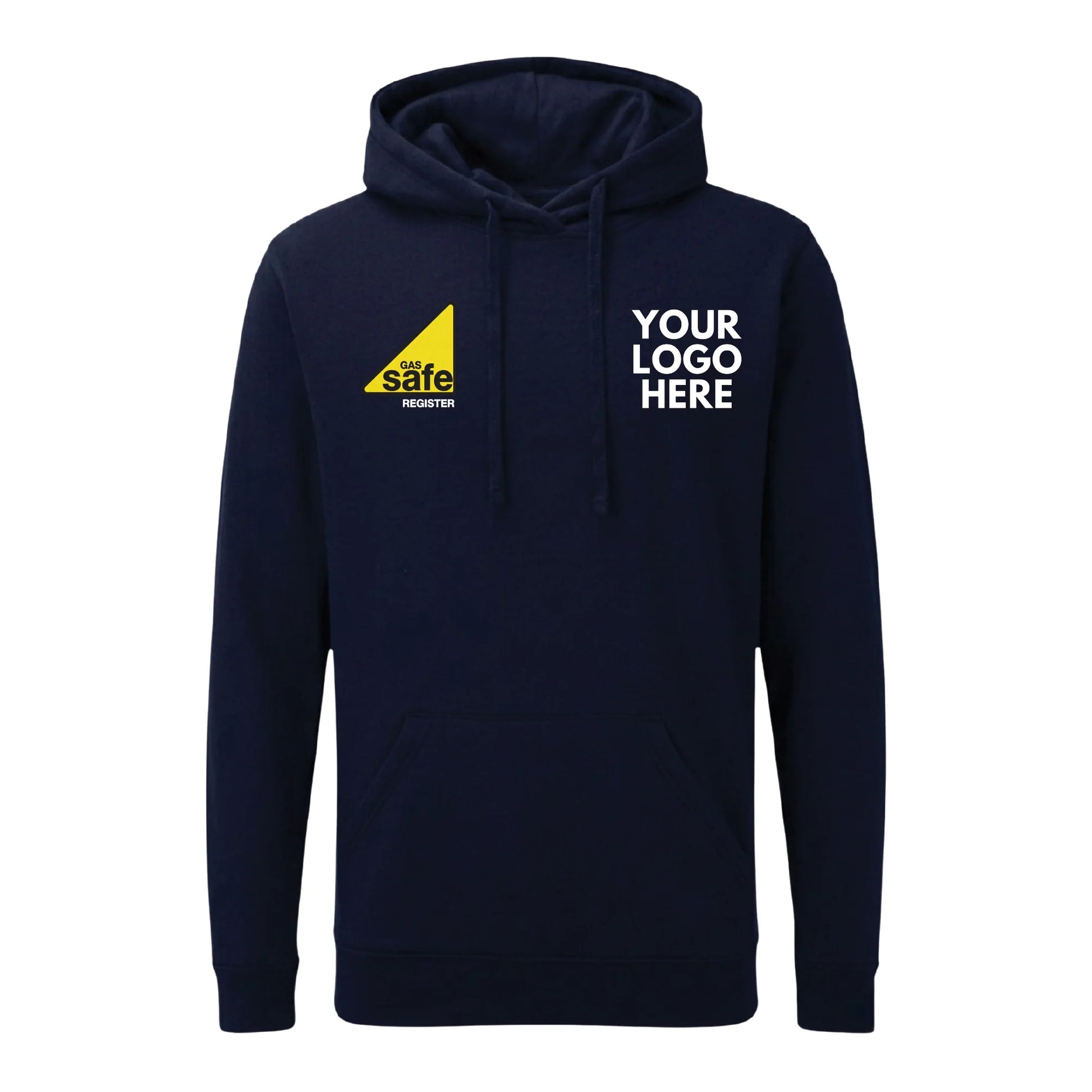 Custom Logo Gas Safe Register Workwear Printed Hoodie-PW5130-Navy