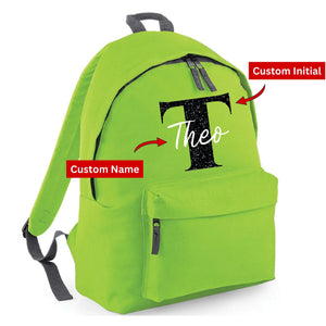 Kids Backpack with Custom Initial & Name - Large Size