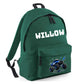Personalised Kids Backpack with Custom Name & Monster Truck Design - Large Size