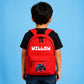 Personalised Kids Backpack with Custom Name & Monster Truck Design - Large Size