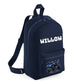 Personalised Kids Backpack with Custom Name & Monster Truck Design - Small Size