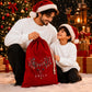 Custom Name Reindeer Baubles Christmas Santa Sack