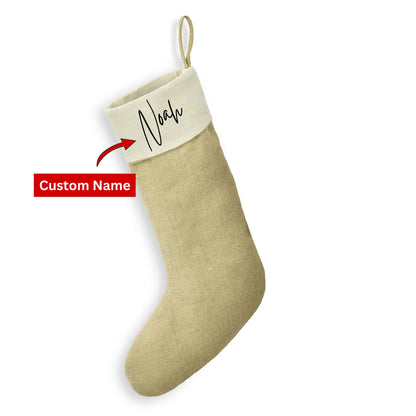 Custom Name for Family Christmas Stocking