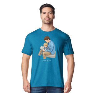 Custom Names Dad & Son Fathers Day Printed Unisex T-Shirt