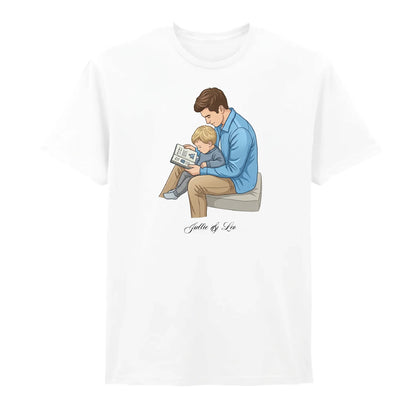 Custom Names Dad & Son Fathers Day Printed Unisex T-Shirt