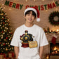 Custom North Pole Express Train Ticket Christmas Oversized T-Shirt
