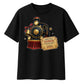 Custom North Pole Express Train Ticket Christmas Oversized T-Shirt