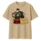 Custom North Pole Express Train Ticket Christmas Oversized T-Shirt