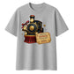 Custom North Pole Express Train Ticket Christmas Oversized T-Shirt