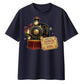 Custom North Pole Express Train Ticket Christmas Oversized T-Shirt