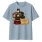 Custom North Pole Express Train Ticket Christmas Oversized T-Shirt