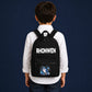Personalised Shark Kids Backpack with Custom Name - Small Size