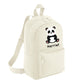 Personalised Panda Kids Backpack with Custom Name - Small Size