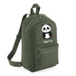 Personalised Panda Kids Backpack with Custom Name - Small Size