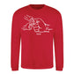 Custom Papa and Child Fist Father's Day Sweatshirt