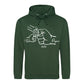 Custom Papa and Child Fist Father's Day Hoodie