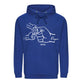 Custom Papa and Child Fist Father's Day Hoodie