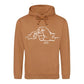 Custom Papa and Child Fist Father's Day Hoodie