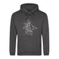 Custom Papa and Child Fist Father's Day Hoodie