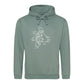 Custom Papa and Child Fist Father's Day Hoodie
