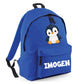 Penguin Kids Backpack with Custom Initial - Large Size