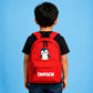 Penguin Kids Backpack with Custom Initial - Large Size